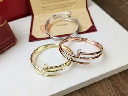 [Max Jewelry ]JUSTE BRACELET 3.5MM DOUBLE ROW DIAMOND