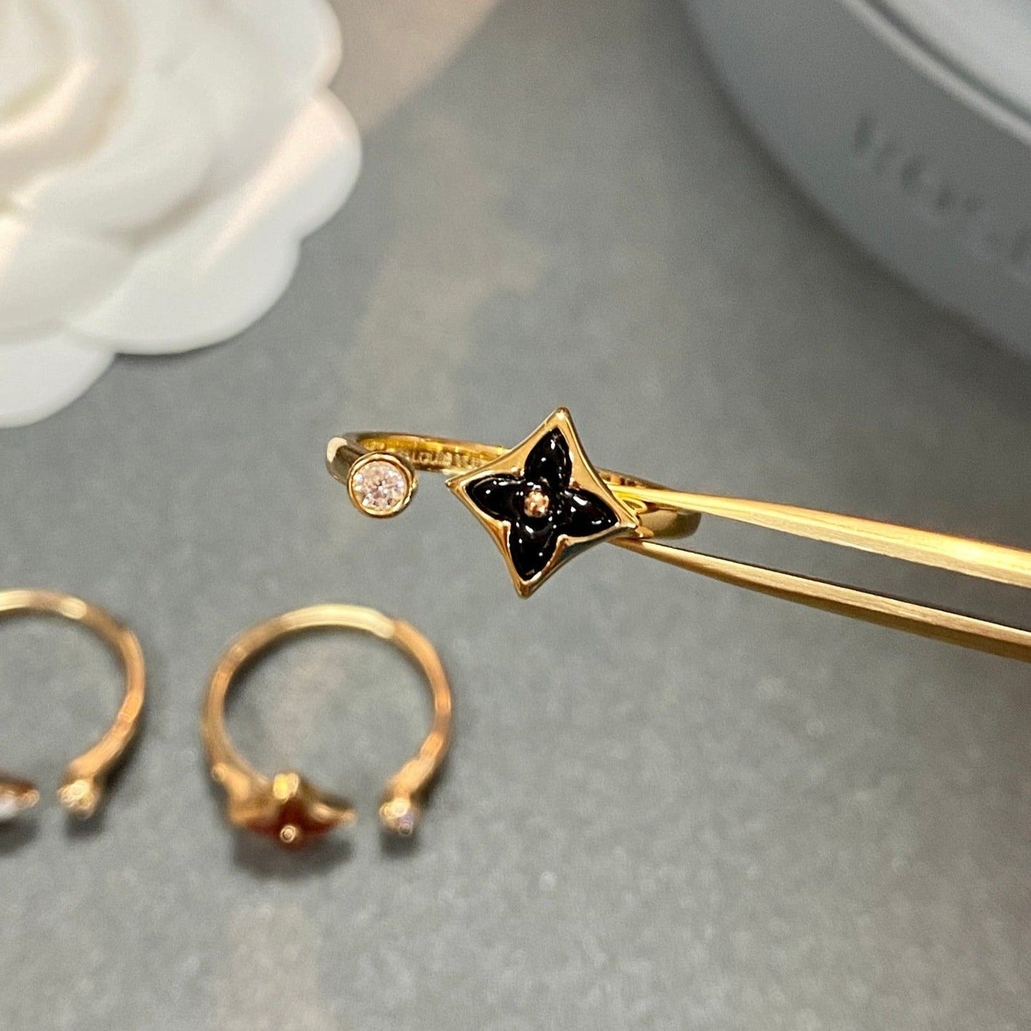 [Max Jewelry ]STAR 1 DIAMOND OPEN RING