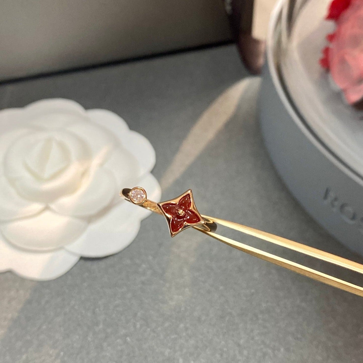[Max Jewelry ]STAR 1 DIAMOND OPEN RING