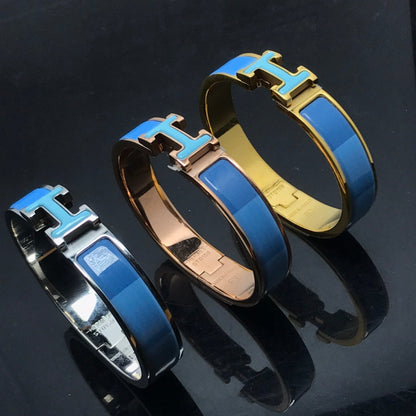 [Max Jewelry ]H BRACELET BLUE RAINBOW CERAMIC