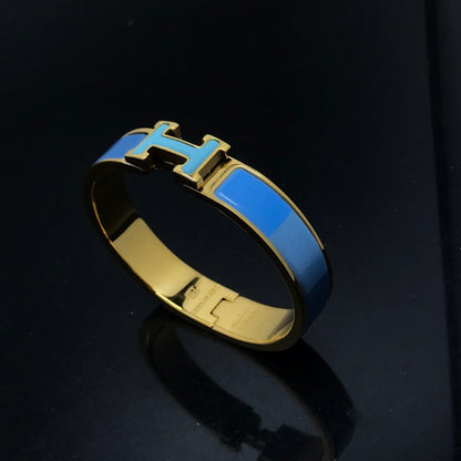 [Max Jewelry ]H BRACELET BLUE RAINBOW CERAMIC