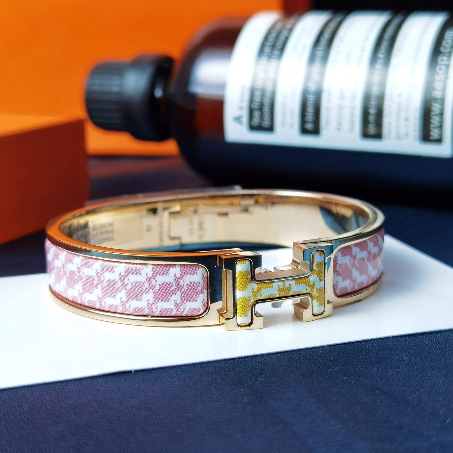[Max Jewelry ]H HORSE BRACELET 12MM