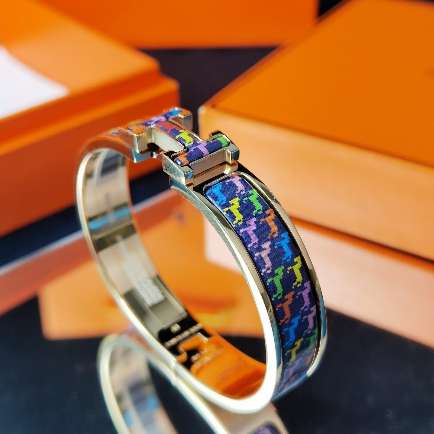 [Max Jewelry ]H HORSE BRACELET 12MM
