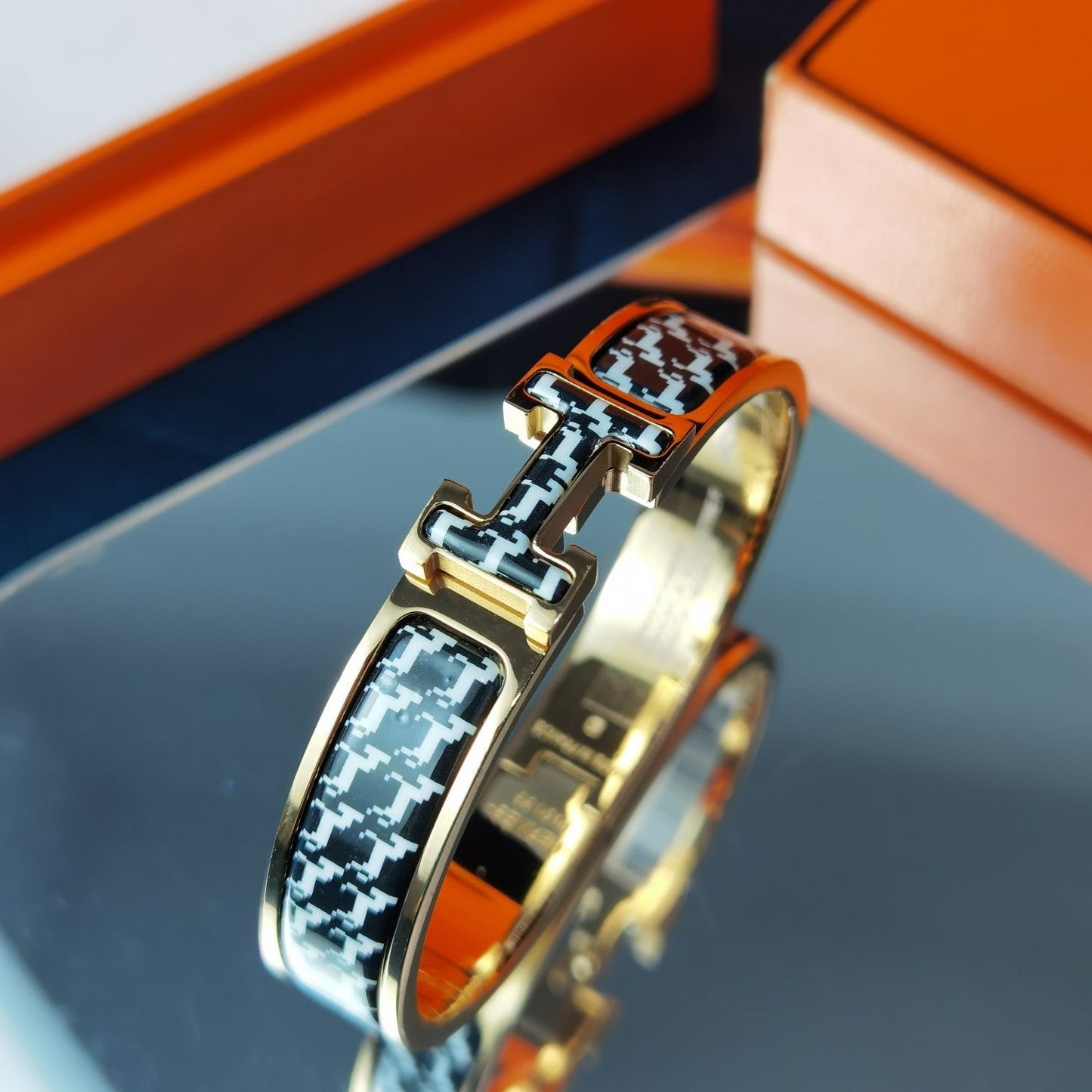 [Max Jewelry ]H HORSE BRACELET 12MM