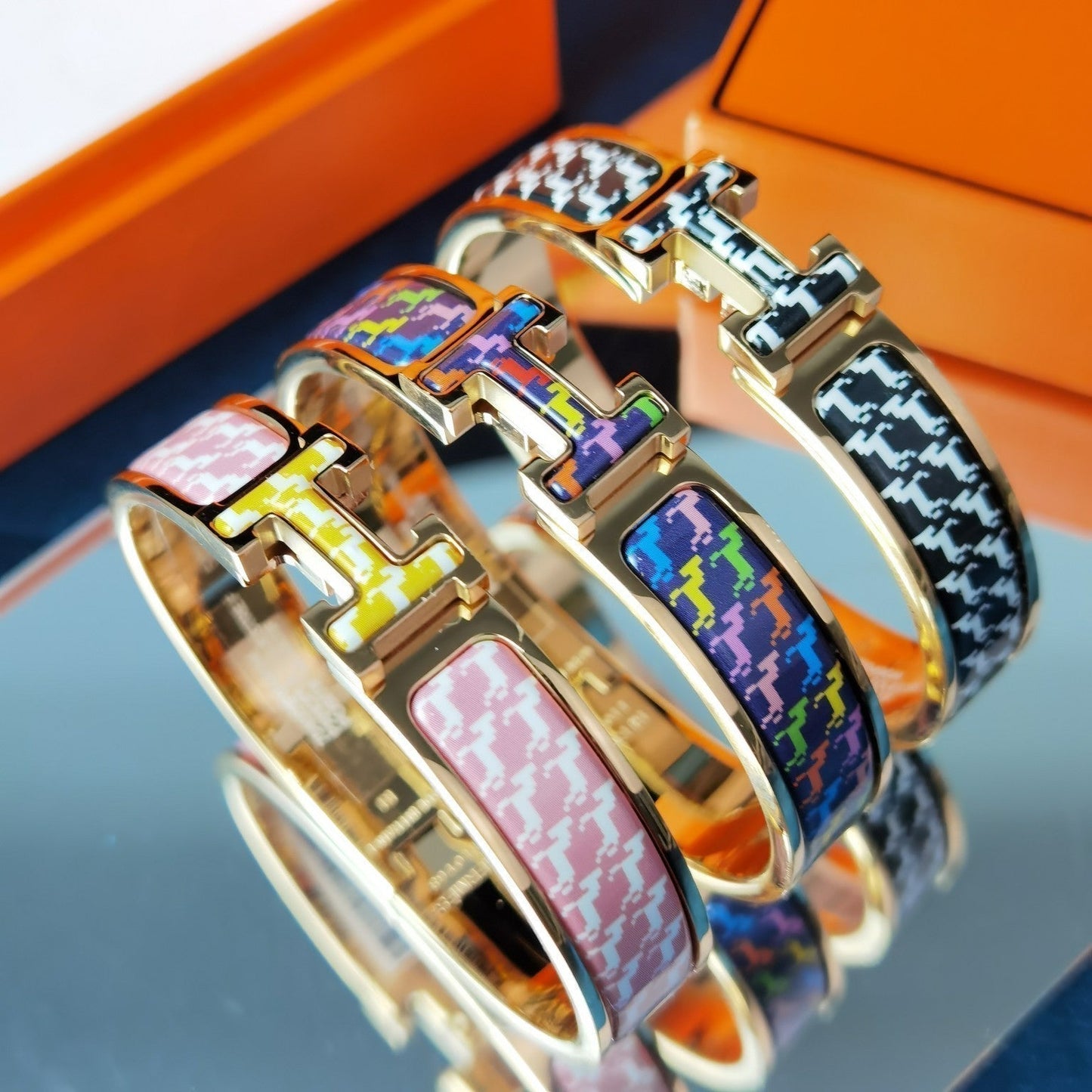 [Max Jewelry ]H HORSE BRACELET 12MM