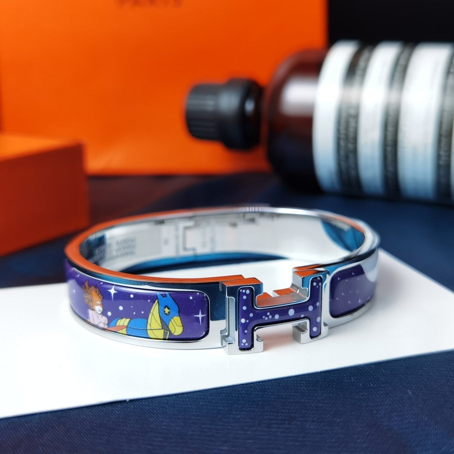 [Max Jewelry ]H STAR AND MOON BRACELET 12MM