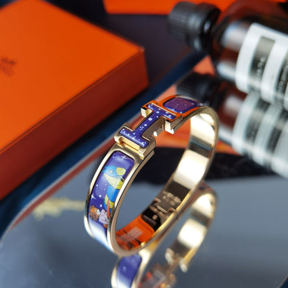 [Max Jewelry ]H STAR AND MOON BRACELET 12MM
