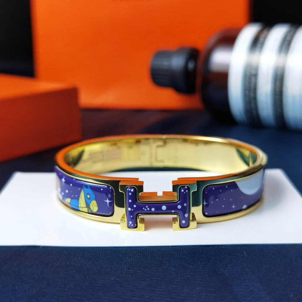 [Plus&Max]H STAR AND MOON BRACELET 12MM