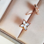 [Plus&Max]STAR MOP PINK GOLD EARRINGS