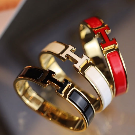 [Max Jewelry ]H BRACELET 12MM GOLD