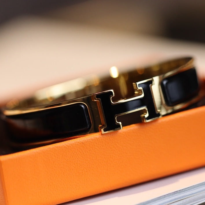 [Max Jewelry ]H BRACELET 12MM GOLD