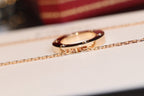 [Plus&Max]LOVE NECKLACE 16MM 6 DIAMONDS PINK GOLD