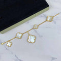 [Plus&Max]MAGIC CLOVER MOP GOLD BRACELET 5 MOTIFS