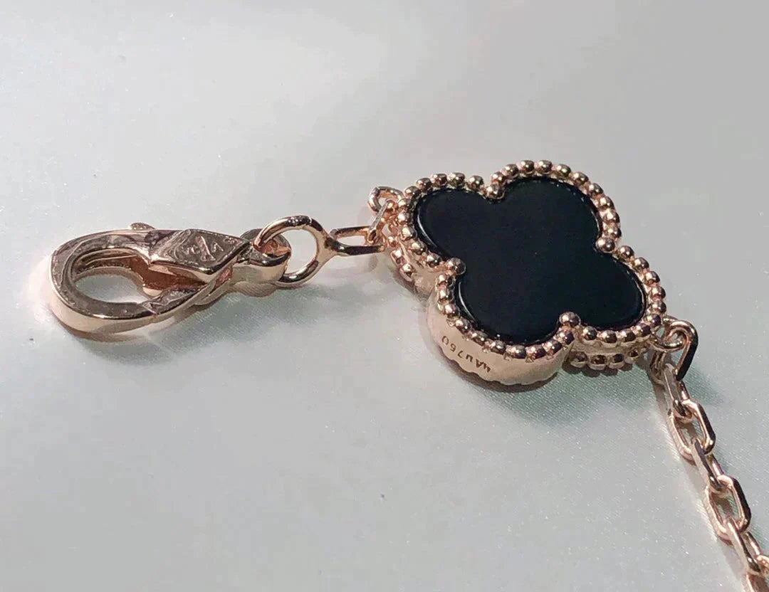 [Max Jewelry ]CLOVER 5 MOTIFS MULTICOLOR BRACELET
