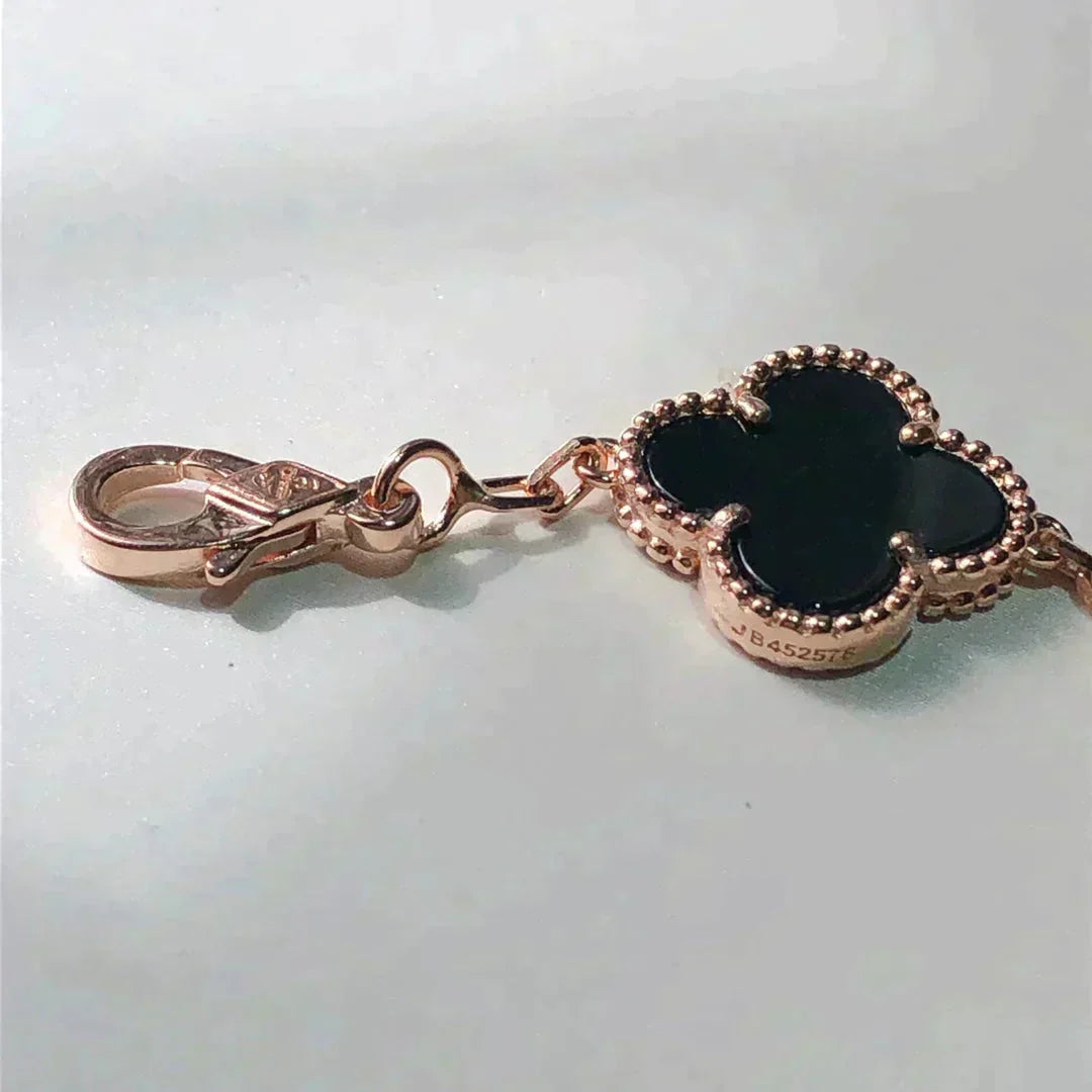 [Max Jewelry ]CLOVER 5 MOTIFS MULTICOLOR BRACELET