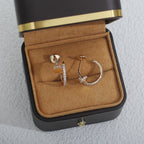 [Plus&Max]JUSTE EARRINGS 12.75MM PINK GOLD DIAMOND