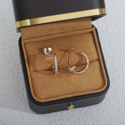 [Max Jewelry ]JUSTE EARRINGS 12.75MM PINK GOLD DIAMOND