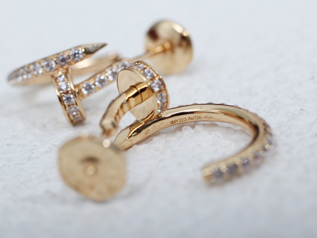 [Max Jewelry ]JUSTE EARRINGS 12.75MM PINK GOLD DIAMOND