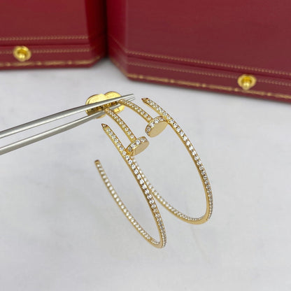 [Max Jewelry ]JUSTE EARRINGS FULL DIAMONDS 1.8MM