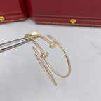 [Plus&Max]JUSTE EARRINGS FULL DIAMONDS 1.8MM