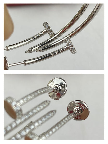[Max Jewelry ]JUSTE EARRINGS FULL DIAMONDS 1.8MM