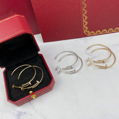 [Max Jewelry ]JUSTE EARRINGS FULL DIAMONDS 1.8MM