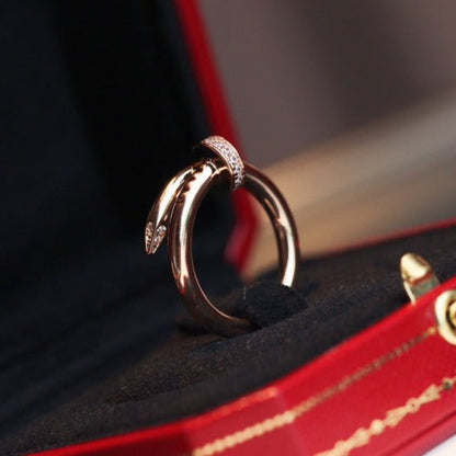 [Max Jewelry ]JUSTE RING 2.65MM PINK GOLD DIAMOND