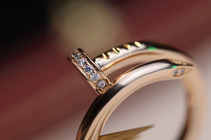 [Max Jewelry ]JUSTE RING 2.65MM PINK GOLD DIAMOND