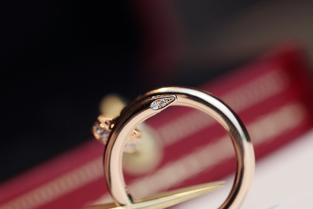 [Max Jewelry ]JUSTE RING 2.65MM PINK GOLD DIAMOND