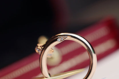 [Max Jewelry ]JUSTE RING 2.65MM PINK GOLD DIAMOND