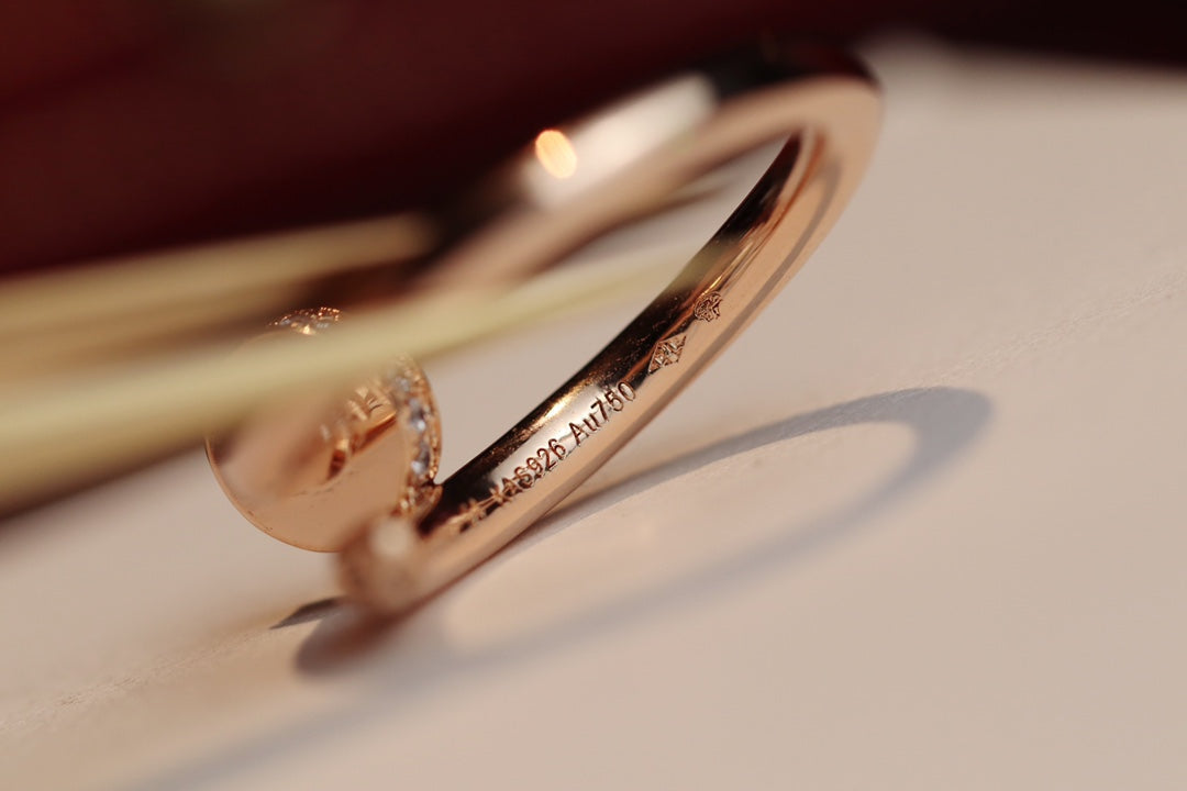 [Max Jewelry ]JUSTE RING 2.65MM PINK GOLD DIAMOND