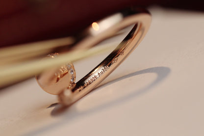 [Max Jewelry ]JUSTE RING 2.65MM PINK GOLD DIAMOND