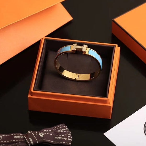 [Max Jewelry ]H CLOUD BLUE BRACELET GOLD DIAMOND