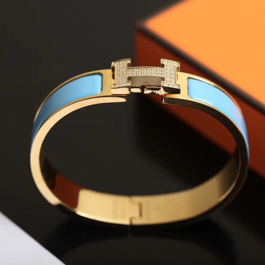 [Max Jewelry ]H CLOUD BLUE BRACELET GOLD DIAMOND