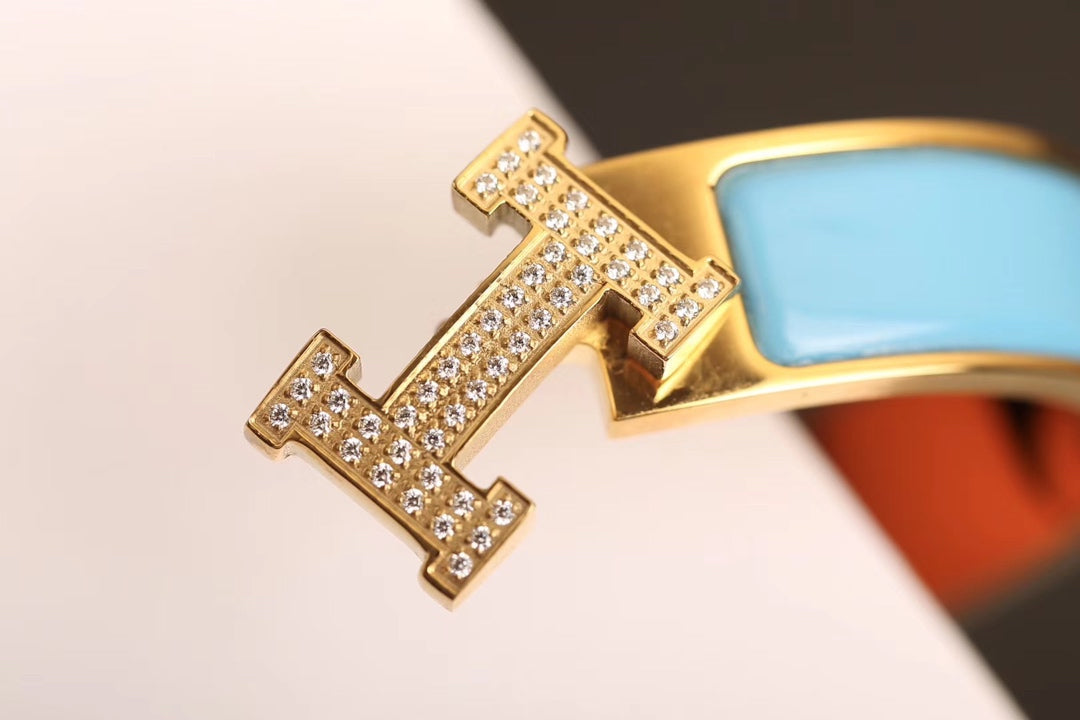 [Max Jewelry ]H CLOUD BLUE BRACELET GOLD DIAMOND