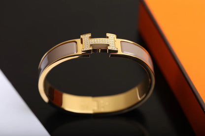 [Max Jewelry ]H BRACELET GOLD DIAMOND