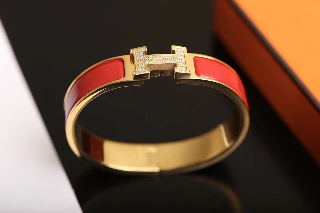 [Max Jewelry ]H BRACELET GOLD DIAMOND