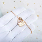 [Plus&Max]AMULETTE PEDANT ROSE GOLD NECKLACE
