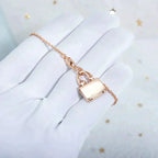 [Plus&Max]AMULETTE PEDANT ROSE GOLD NECKLACE