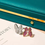[Plus&Max]TWIN BUTTERFLY DIAMOND RING