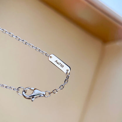 [Max Jewelry ]CLOVER DIAMOND NECKLACE SILVER