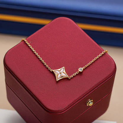 [Max Jewelry ]STAR 1 DIAMOND PINK GOLD BRACELET