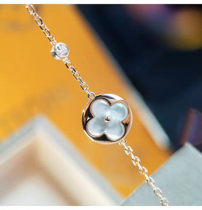 [Max Jewelry ]SUN MOP GOLD 1 DIAMOND NECKLACE