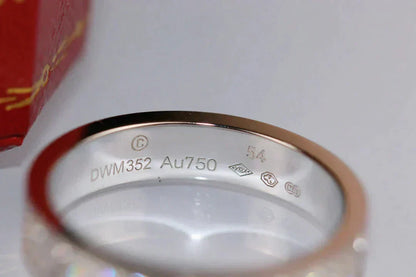[Max Jewelry ]LOVE RING 3.6MM DIAMOND PAVED
