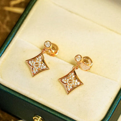 [Max Jewelry ]STAR DIAMONDS EARRINGS GOLD