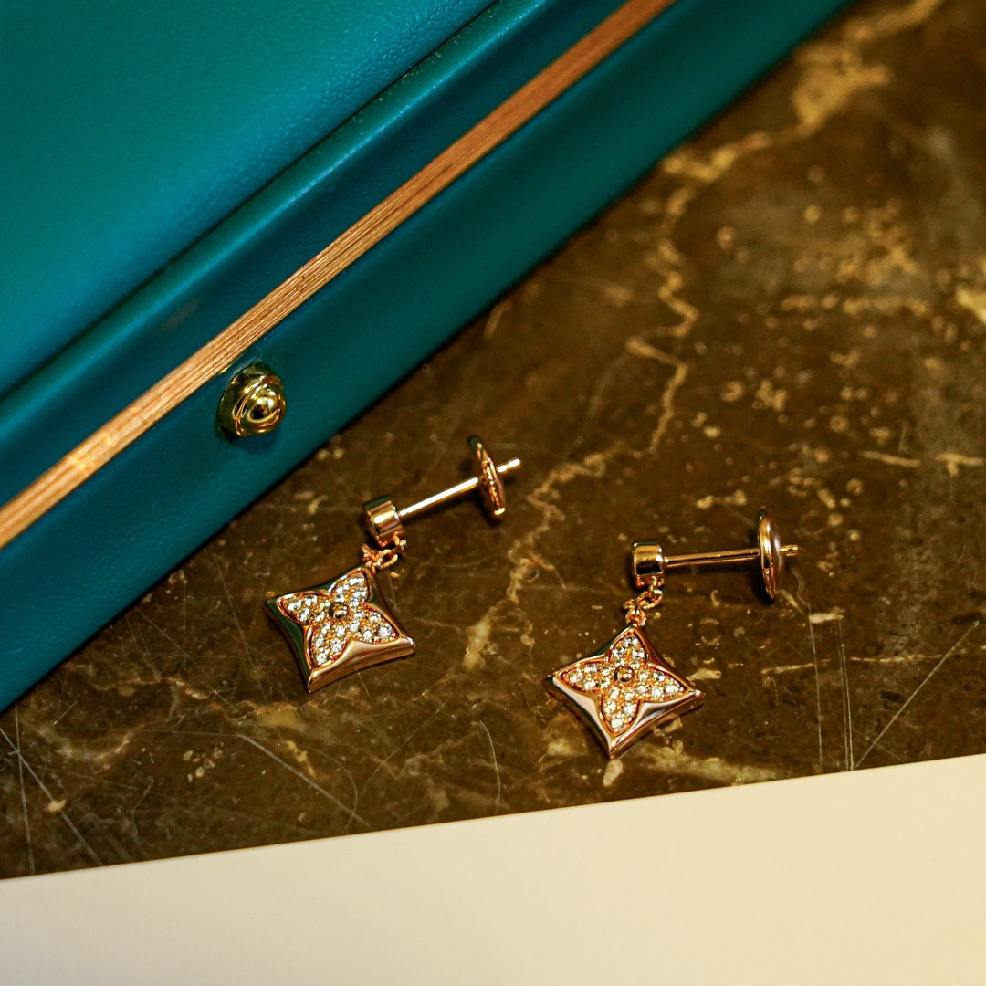 [Max Jewelry ]STAR DIAMONDS EARRINGS GOLD