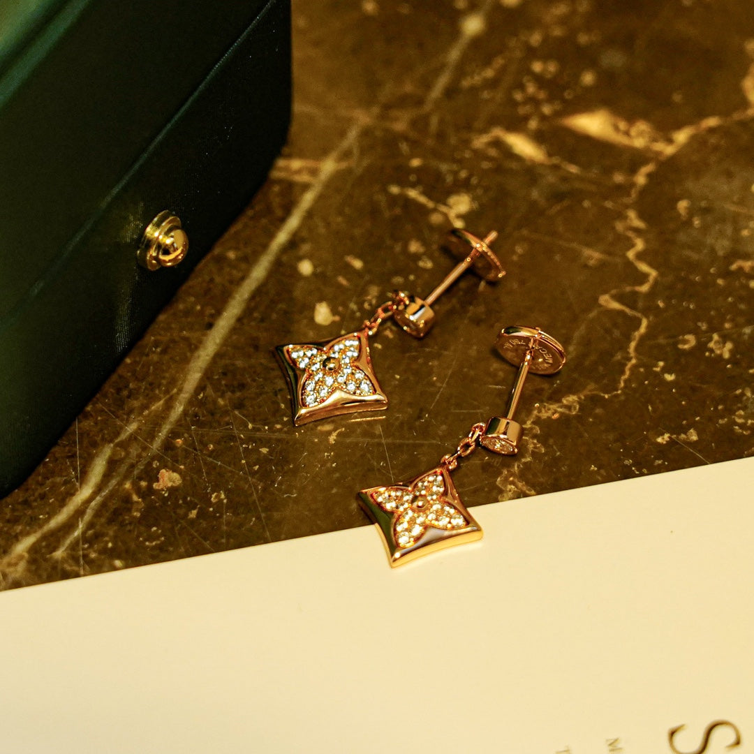 [Max Jewelry ]STAR DIAMONDS EARRINGS GOLD