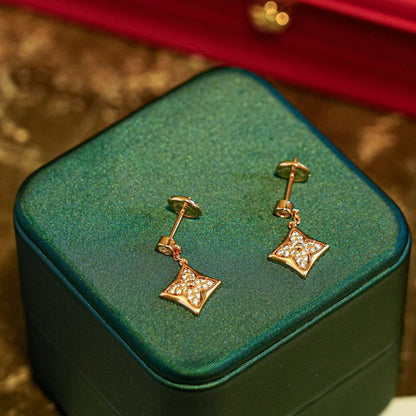 [Max Jewelry ]STAR DIAMONDS EARRINGS GOLD