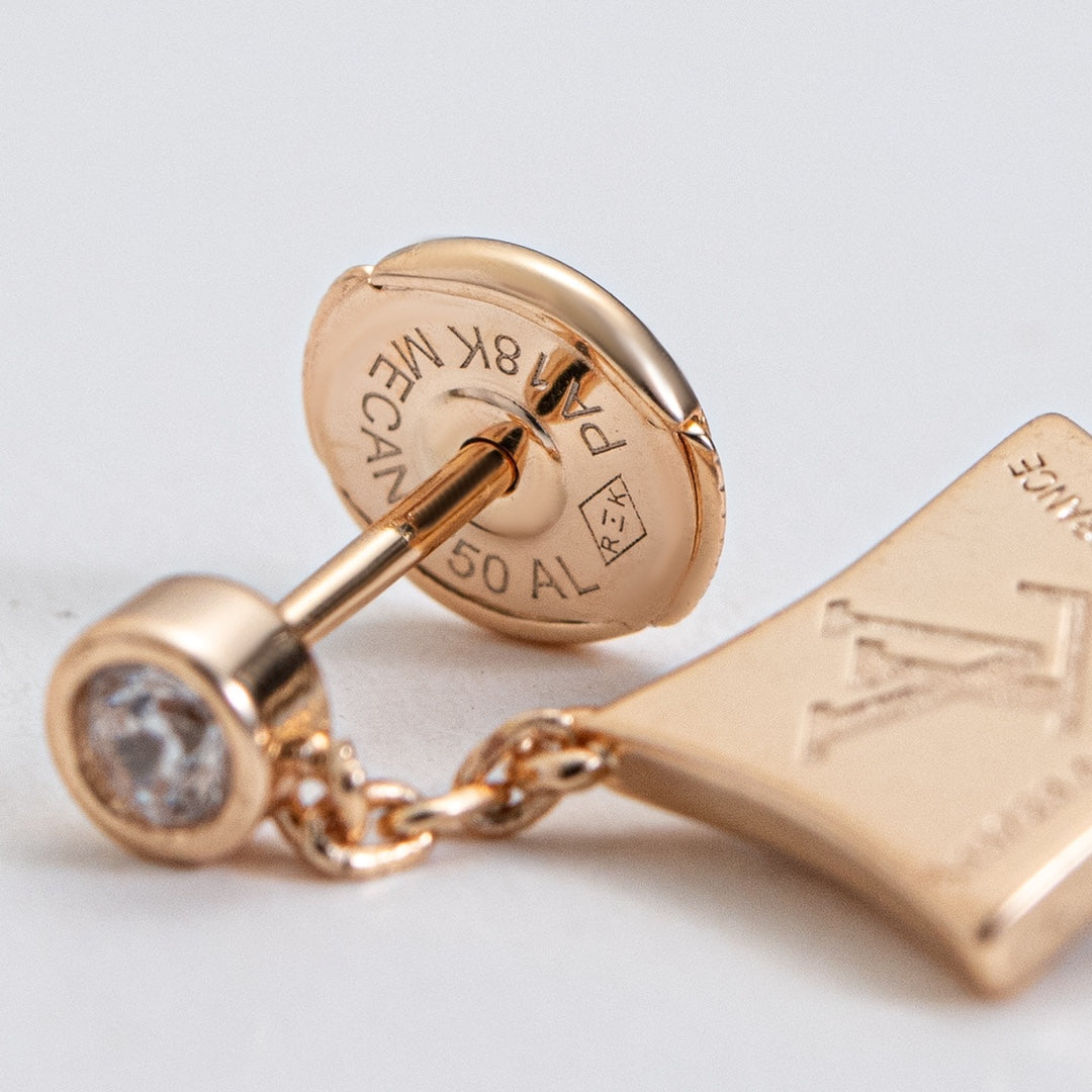 [Max Jewelry ]STAR DIAMONDS EARRINGS GOLD