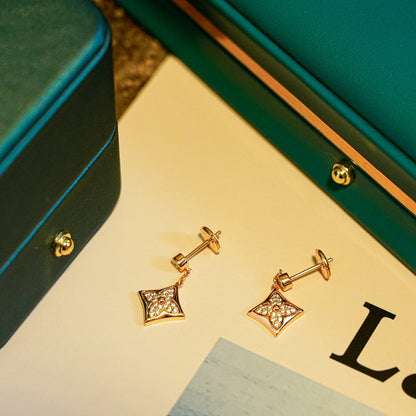 [Max Jewelry ]STAR DIAMONDS EARRINGS GOLD